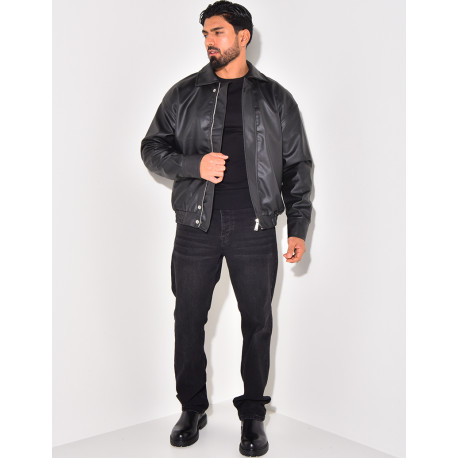 Veste en similicuir