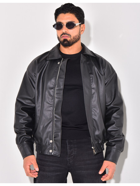 Veste en similicuir