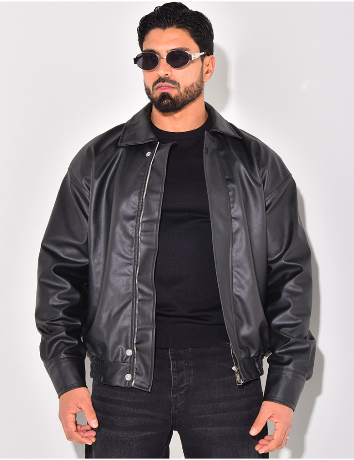 Veste en similicuir