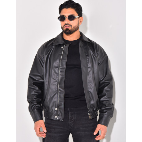 Veste en similicuir