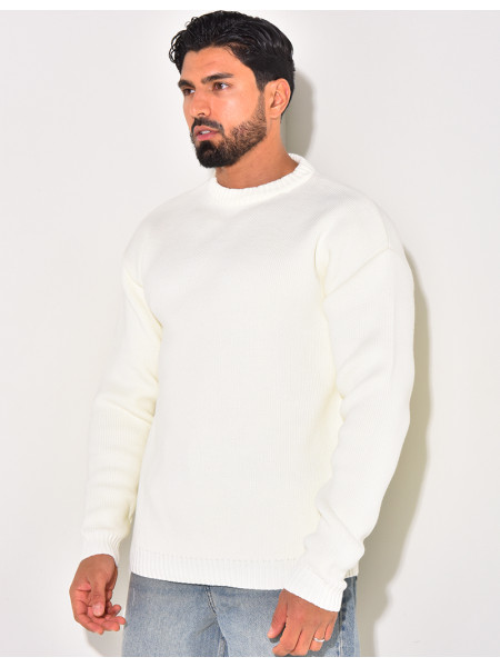Pull en laine uni