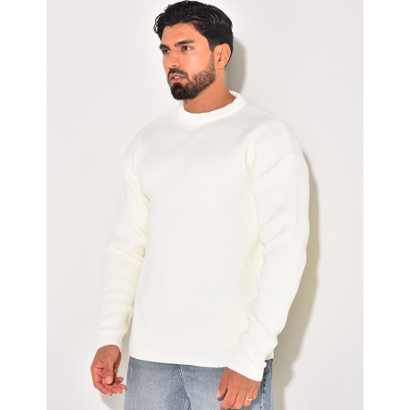 Pull en laine uni