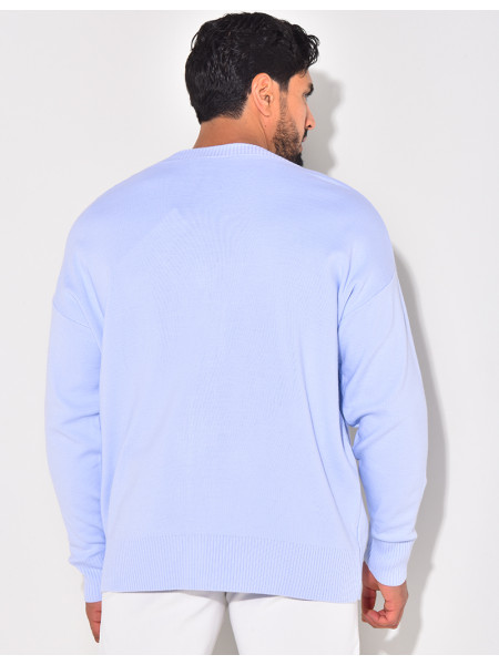 Gilet homme à motifs coeur