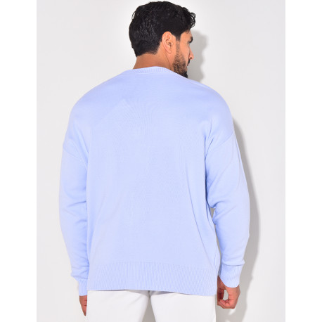 Gilet homme à motifs coeur