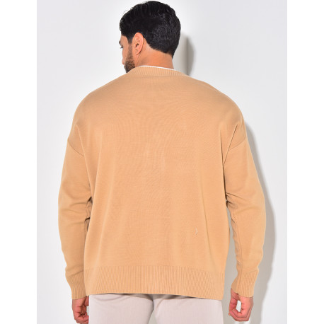 Gilet homme à motifs coeur