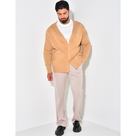 Gilet homme à motifs coeur