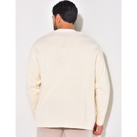 Gilet homme à motifs coeur