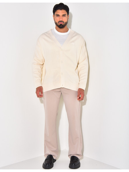 Gilet homme à motifs coeur