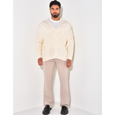 Gilet homme à motifs coeur