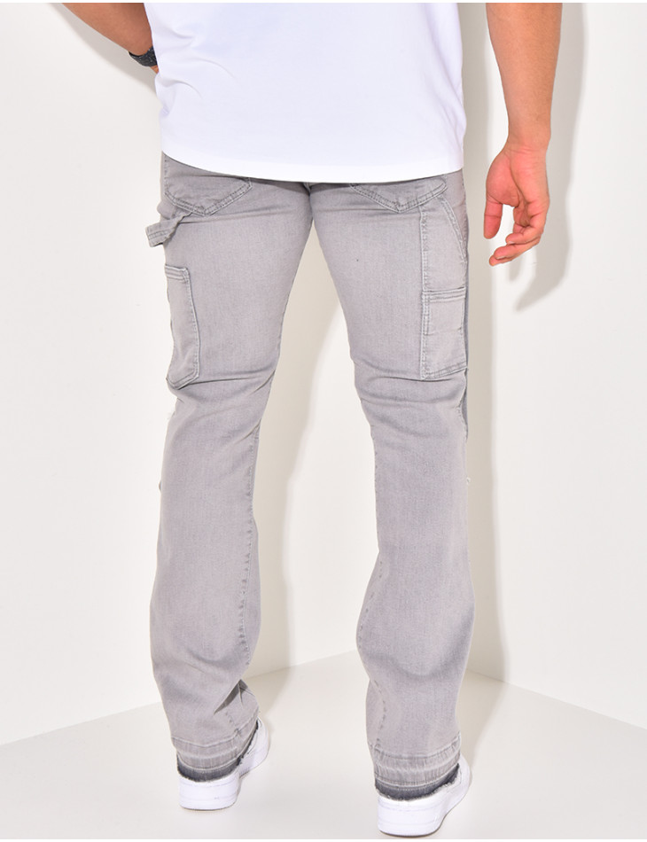 Jeans à tâches de peinture