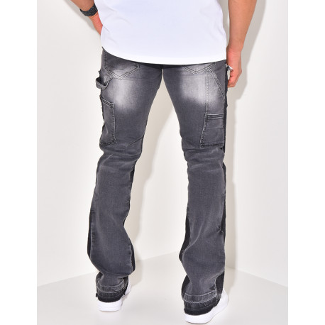 Jeans à tâches de peinture