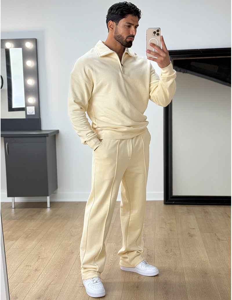 Ensemble pantalon et pull à...