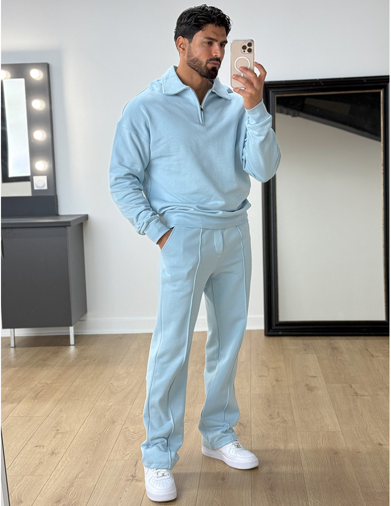 Ensemble pantalon et pull à...