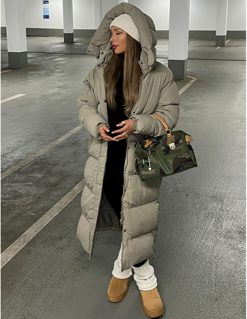 Doudoune longue à capuche