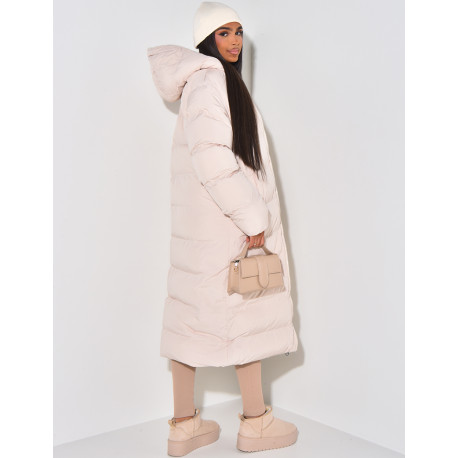 Doudoune reversible longue matelassée