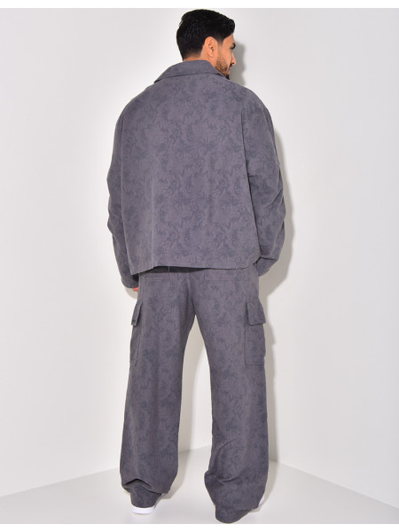 Ensemble pantalon et veste à motifs
