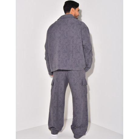 Ensemble pantalon et veste à motifs
