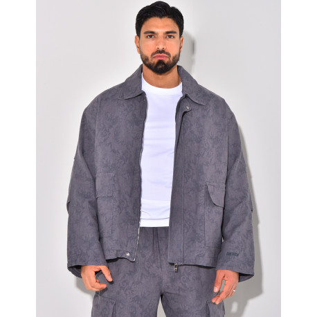 Ensemble pantalon et veste à motifs