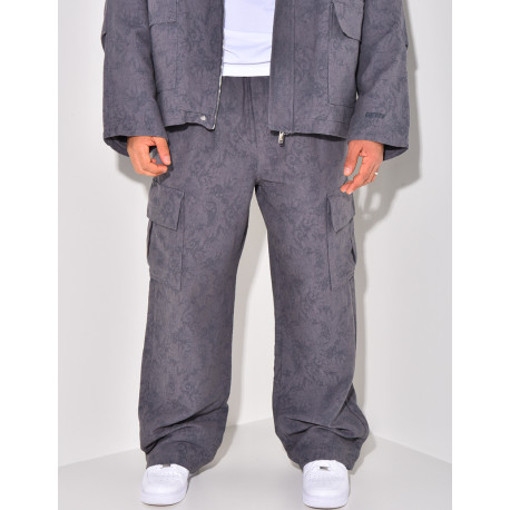 Ensemble pantalon et veste à motifs