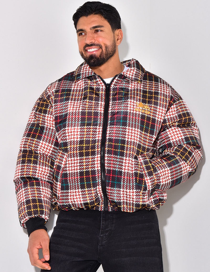 Doudoune à carreaux