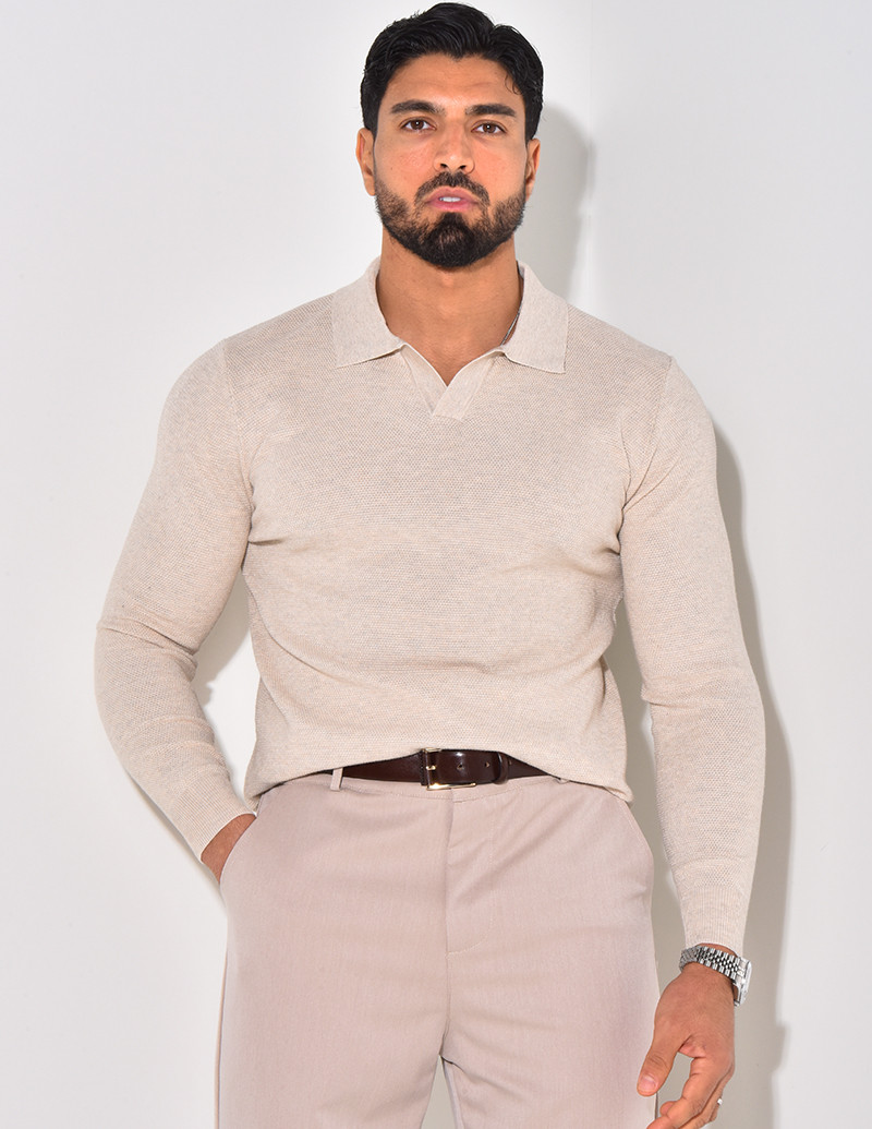 Polo texturé