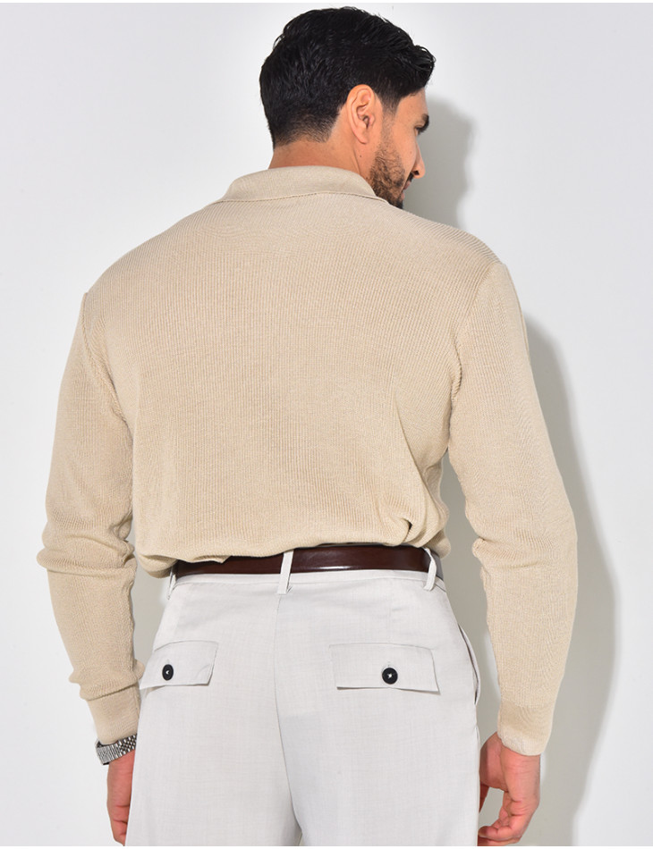 Polo côtelé