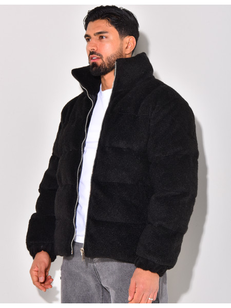 Doudoune effet peau de mouton