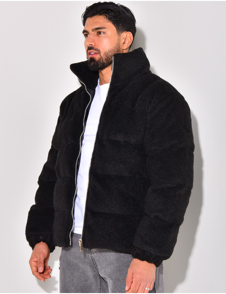 Doudoune effet peau de mouton