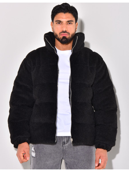 Doudoune effet peau de mouton