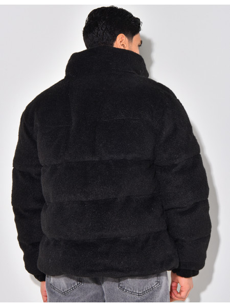 Doudoune effet peau de mouton