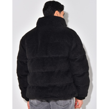 Doudoune effet peau de mouton