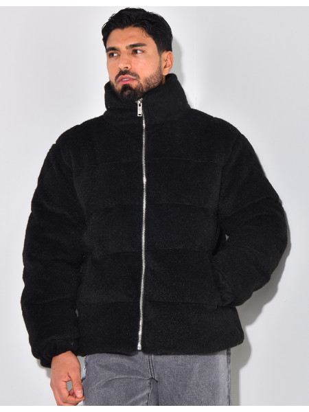 Doudoune effet peau de mouton