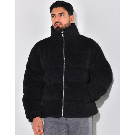 Doudoune effet peau de mouton