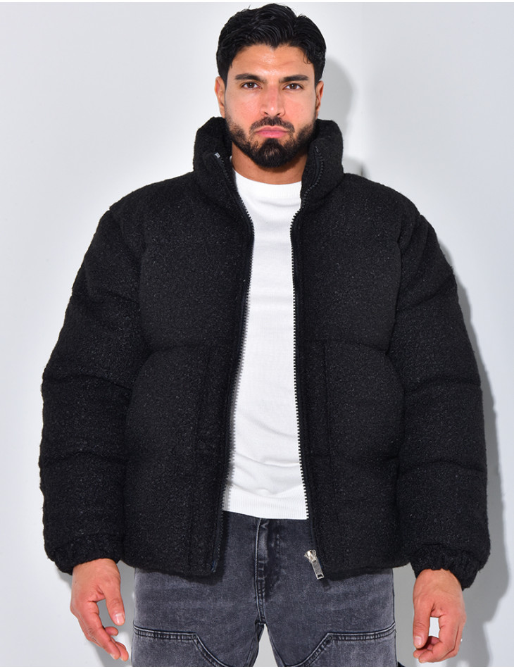 Plüsch Daunenjacke Mann