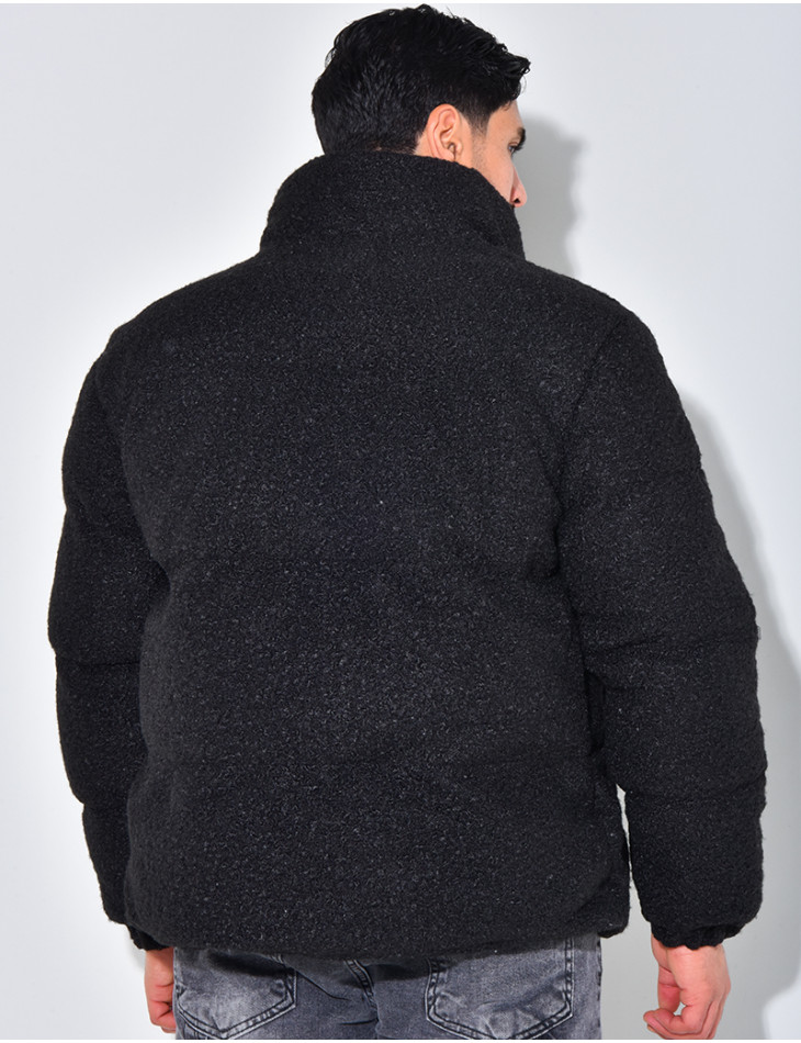 Plüsch Daunenjacke Mann