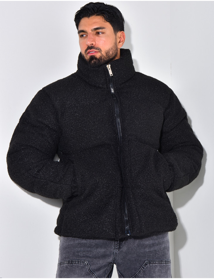 Men's plush down jacket
