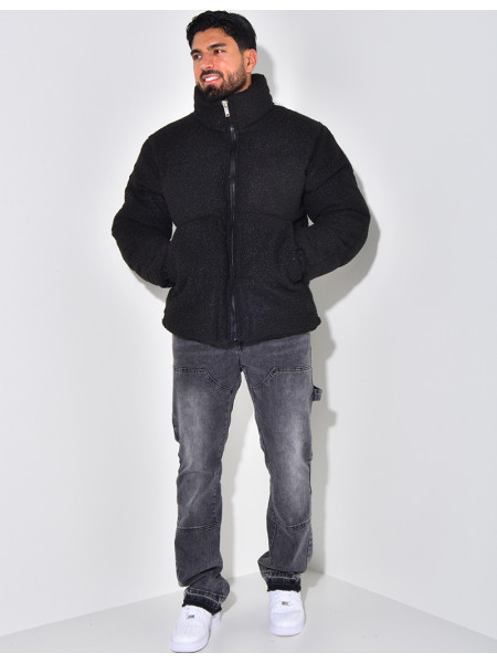 Plüsch Daunenjacke Mann