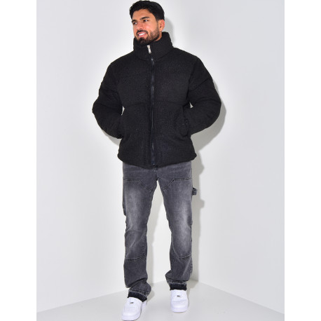 Plüsch Daunenjacke Mann