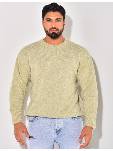 Pull en laine col rond