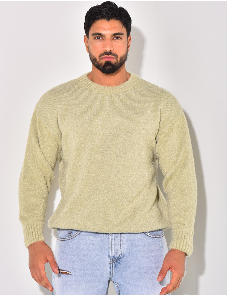 Pull en laine col rond