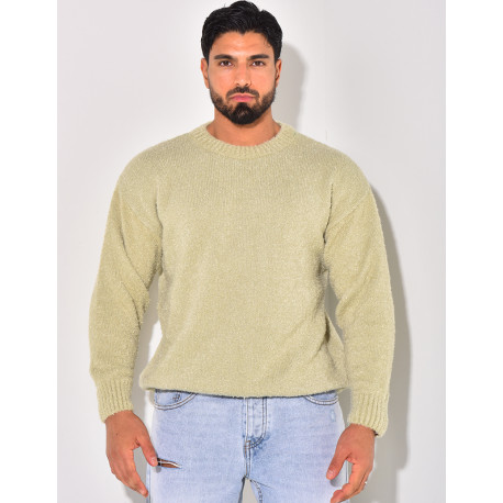 Pull en laine col rond