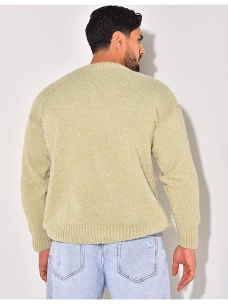 Pull en laine col rond