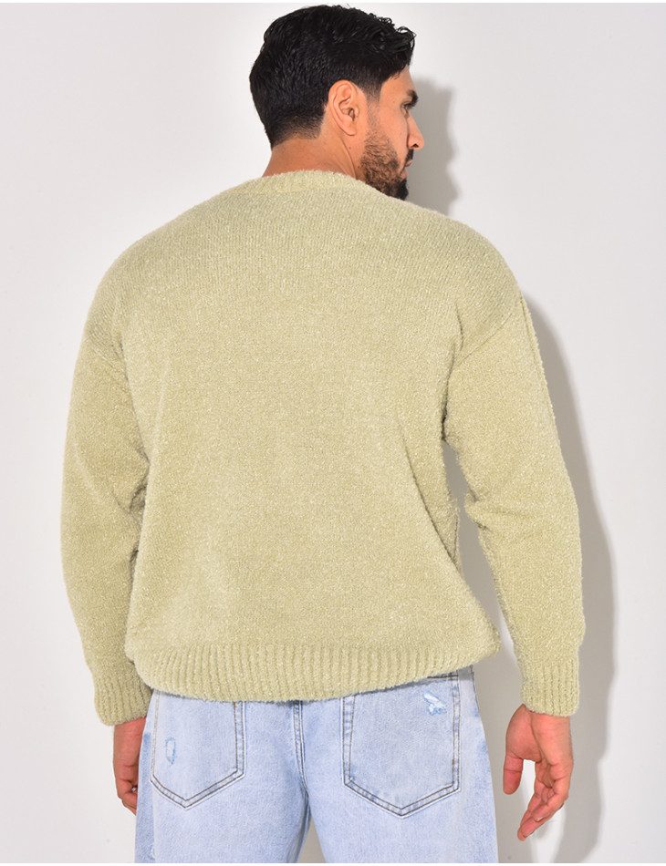Pull en laine col rond