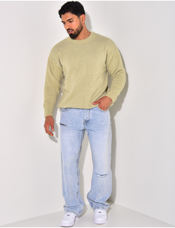 Pull en laine col rond