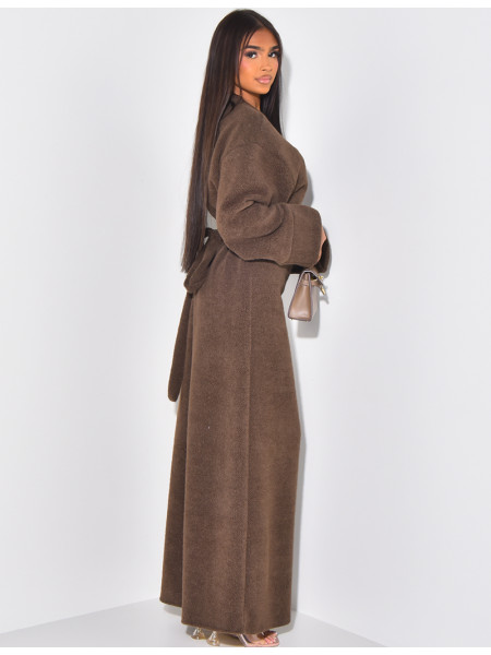 Weiches, im Rücken zu bindendes Wickelkleid