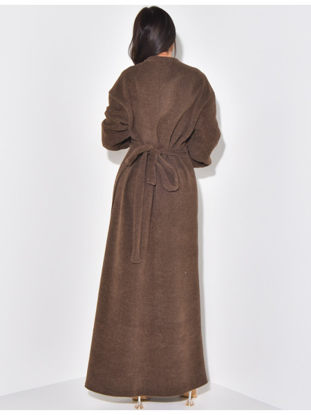 Weiches, im Rücken zu bindendes Wickelkleid