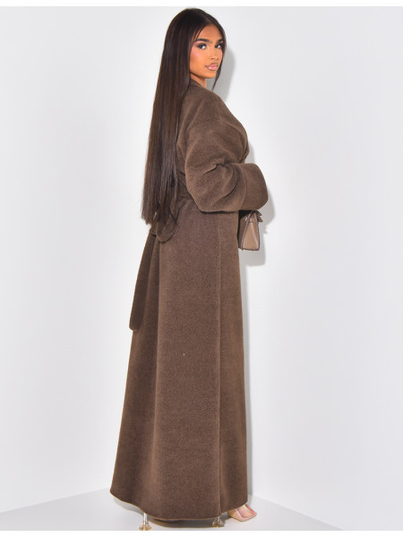 Weiches, im Rücken zu bindendes Wickelkleid