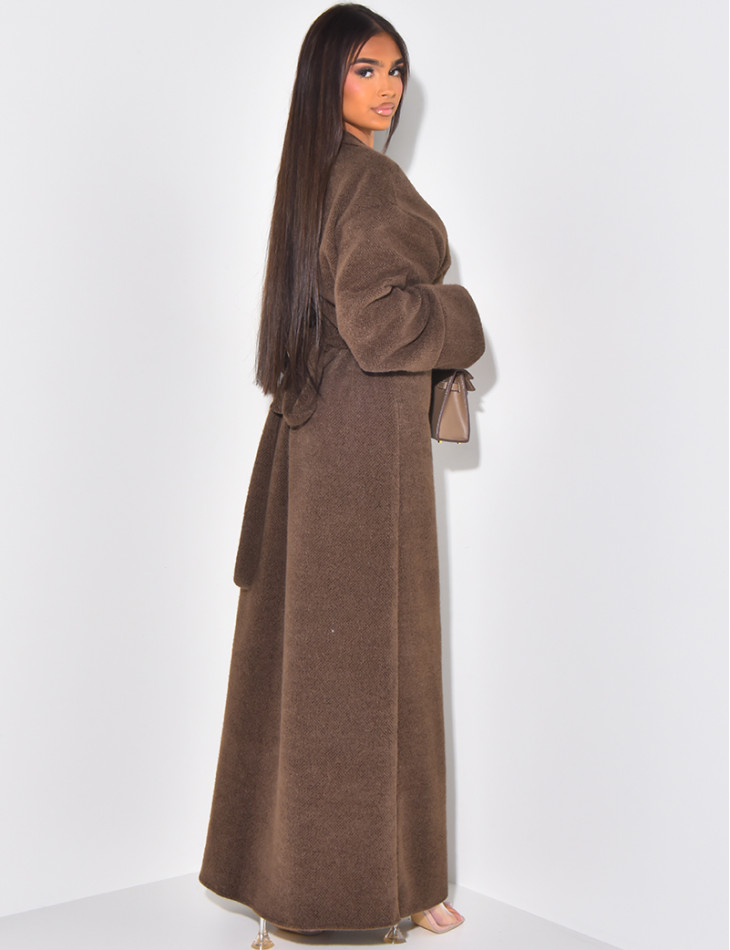 Weiches, im Rücken zu bindendes Wickelkleid