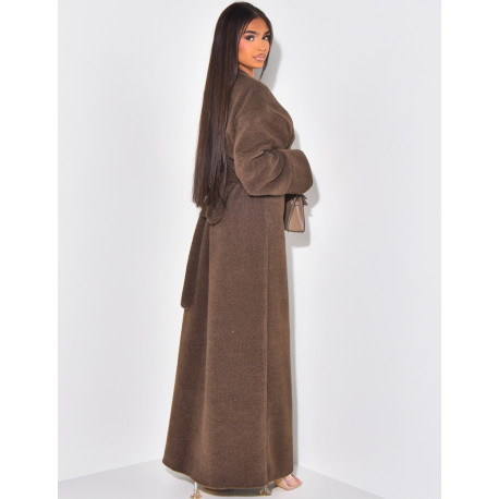 Weiches, im Rücken zu bindendes Wickelkleid