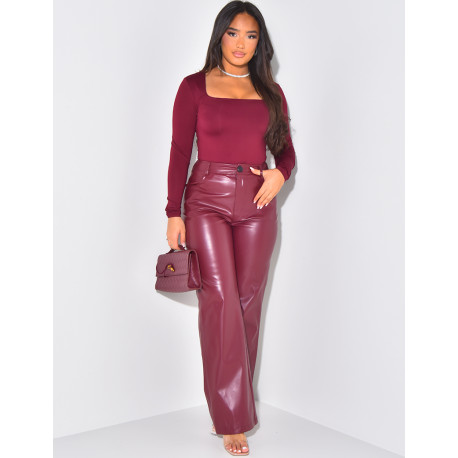 Body moulant col carré